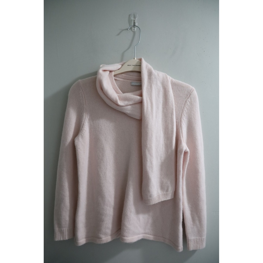 J.McLaughlin Pink 100% Cashmere Cowl Neck Scarf Sweater Womens Medium